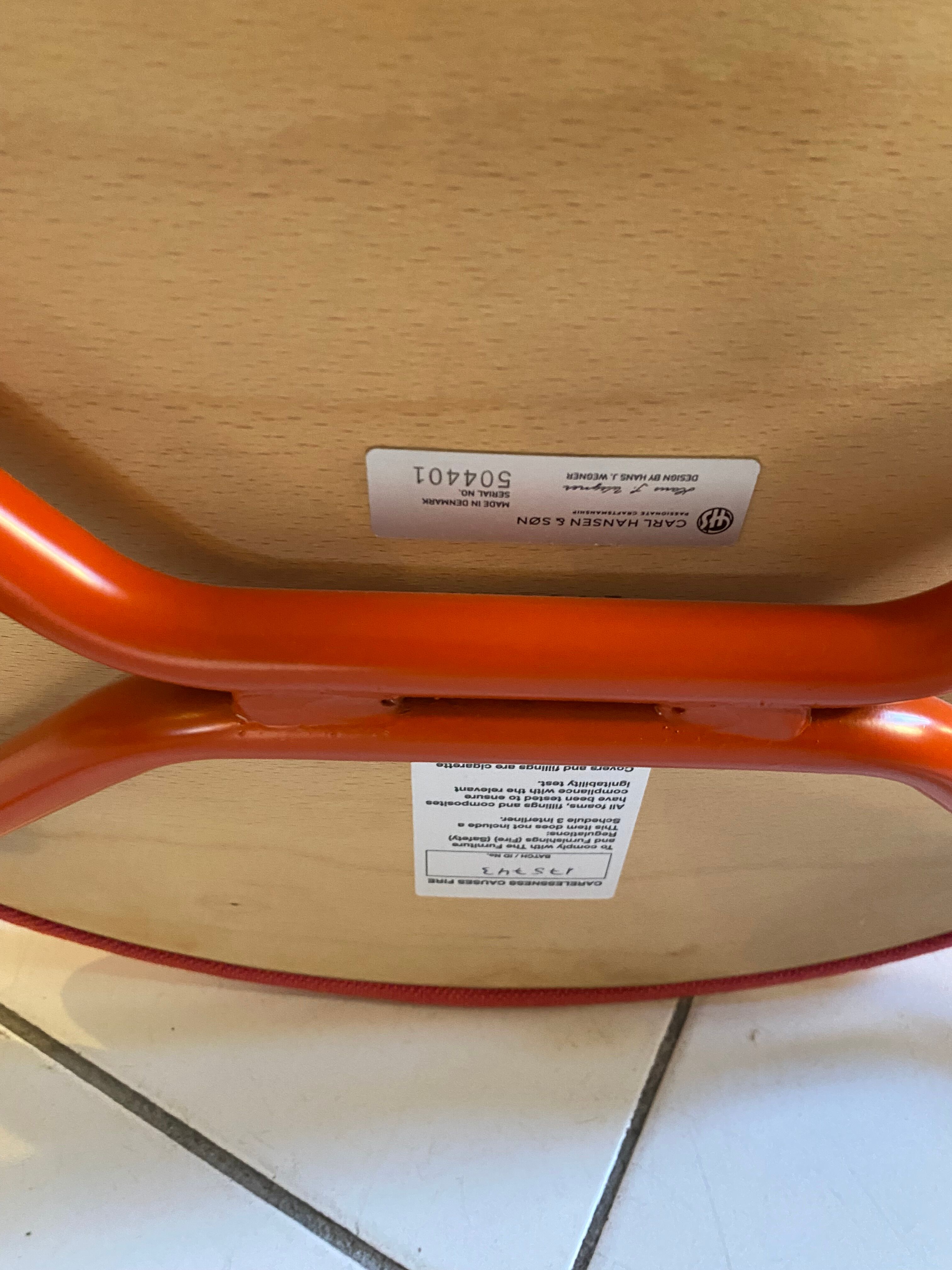 Red Carl Hansen chair