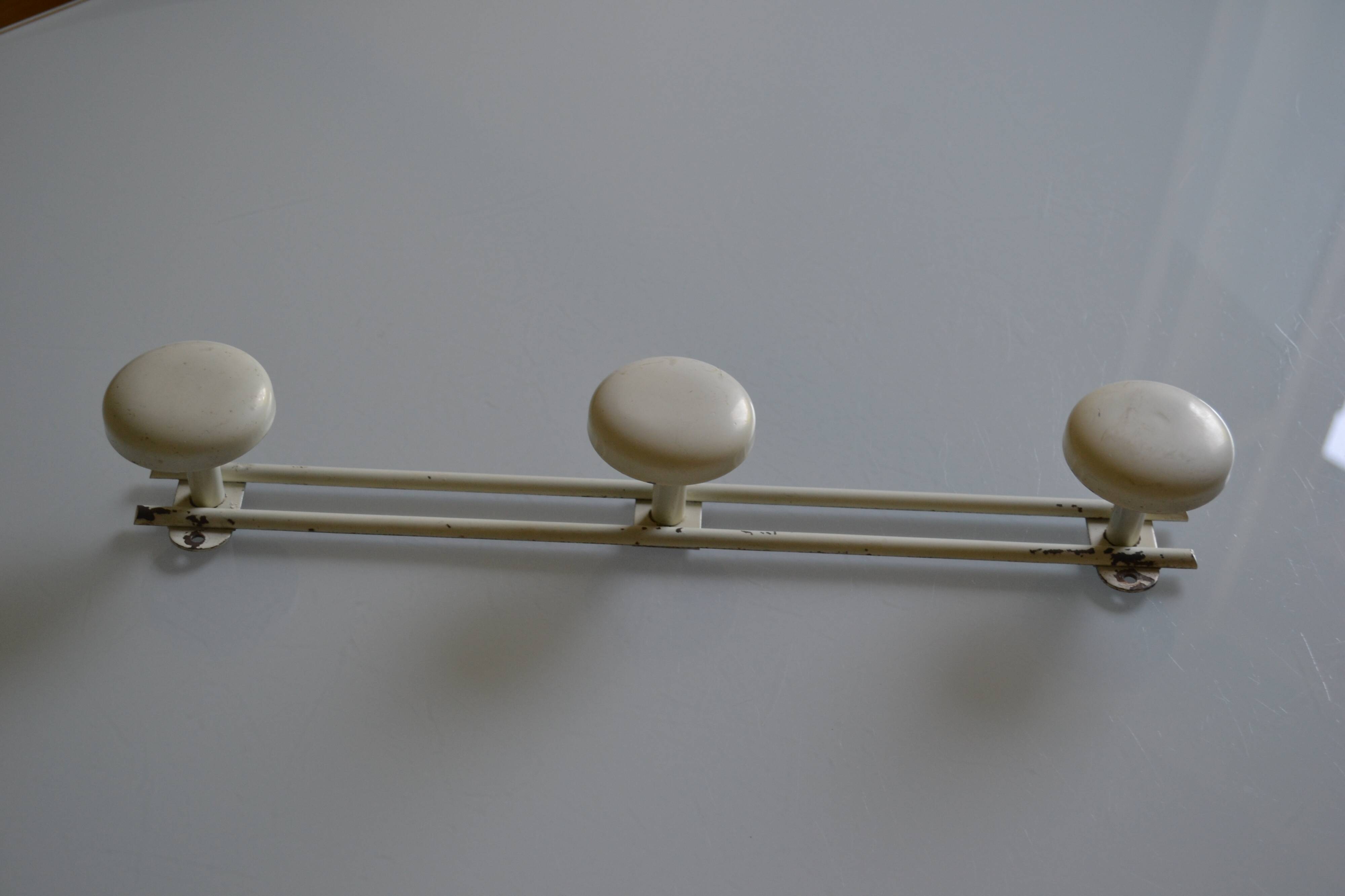 Triple coat rack hook vintage 60's