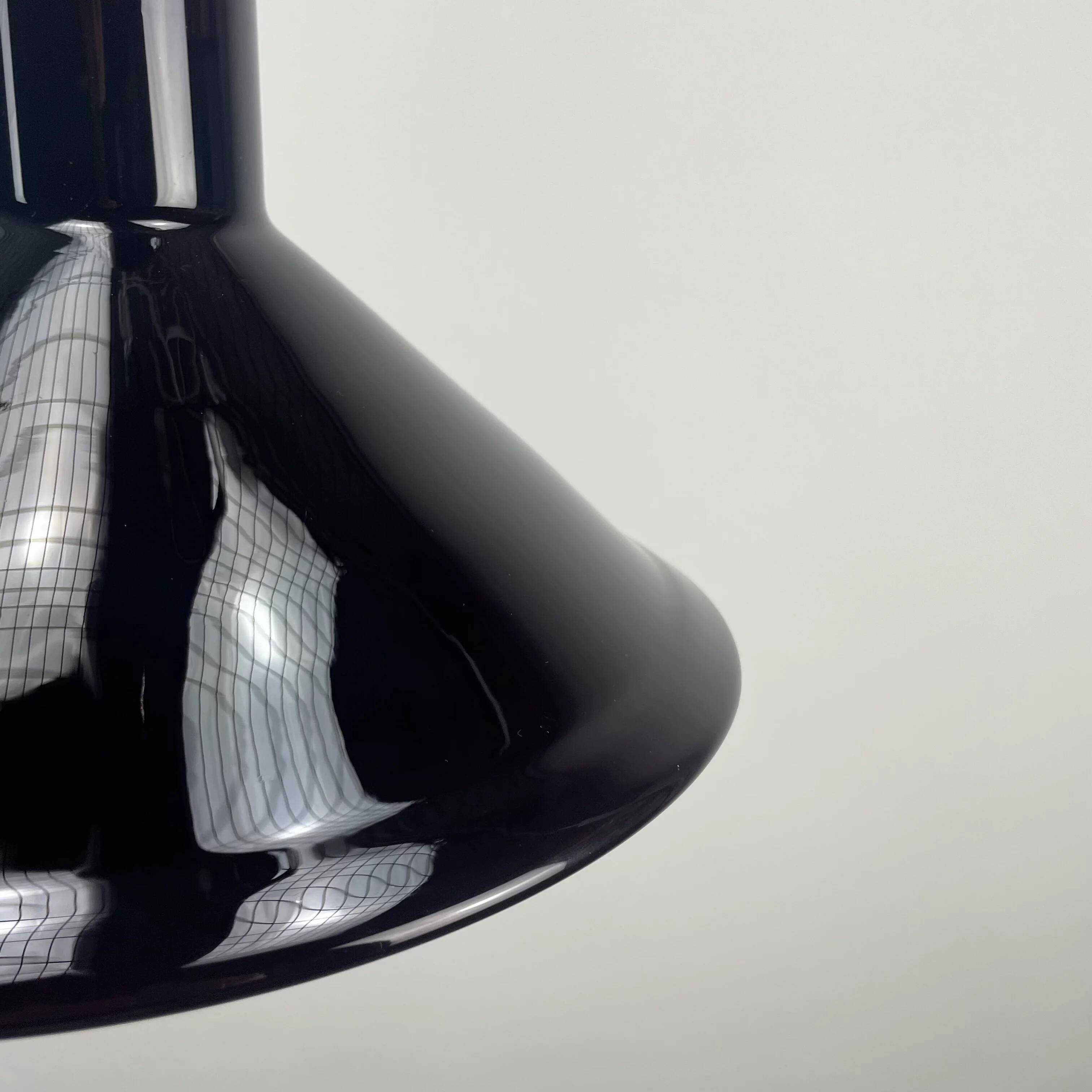 Danish purple glass pendant by Michael Bang for Holmegaard 1972