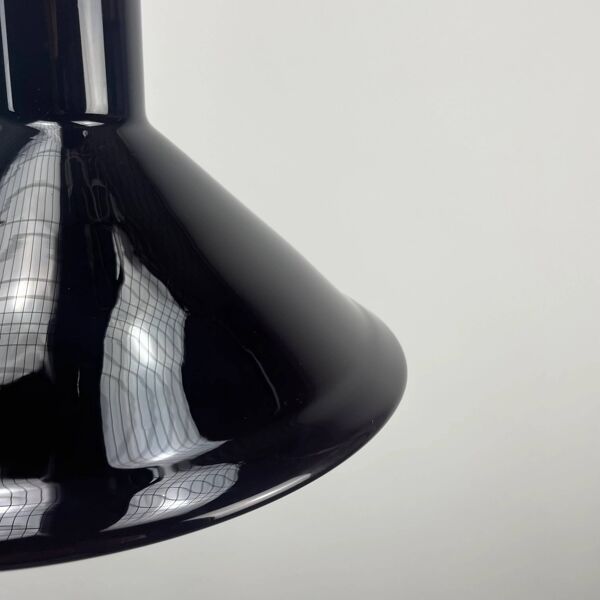 Suspension en verre danoise violet Modèle P & T par Michael Bang pour Holmegaard 1972