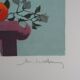 Michel henry: the flowers in the wind, signed original lithograph.