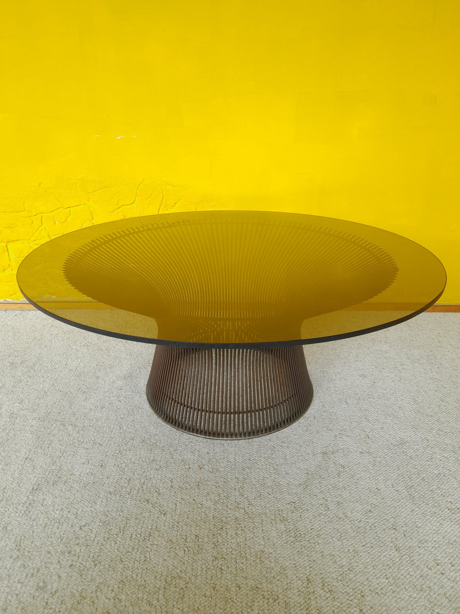 Warren Platner design coffee table for Knoll, bronze finish circa 1960
