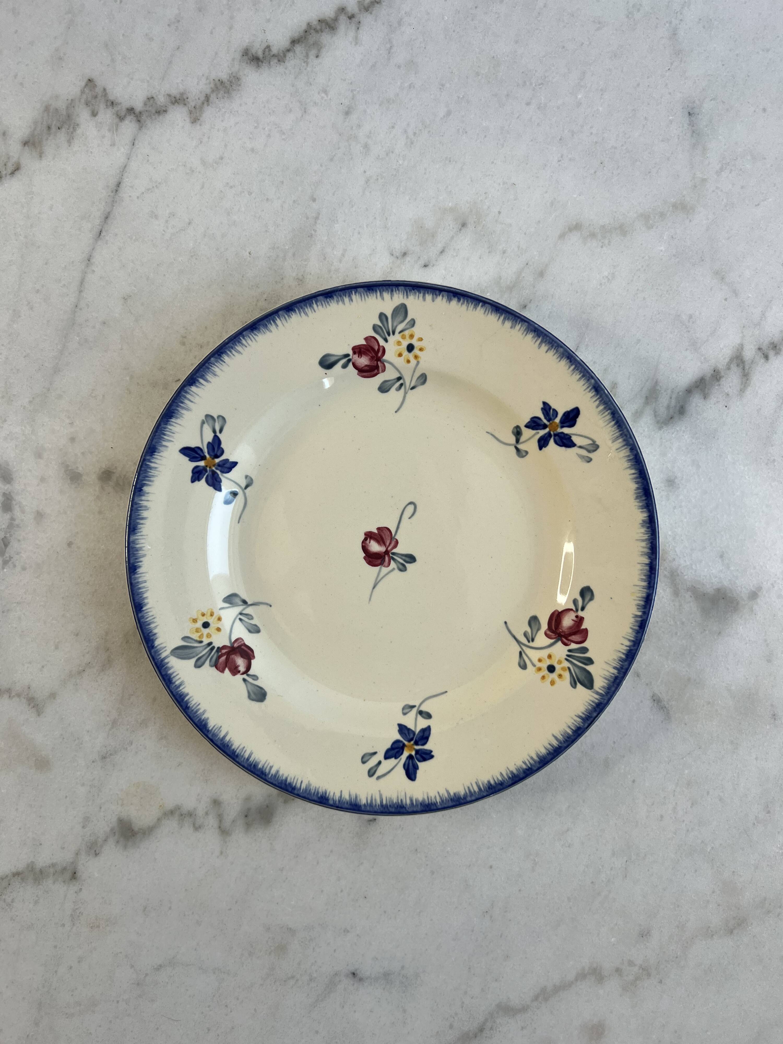 Small flat plate Sarreguemines Marie Lou