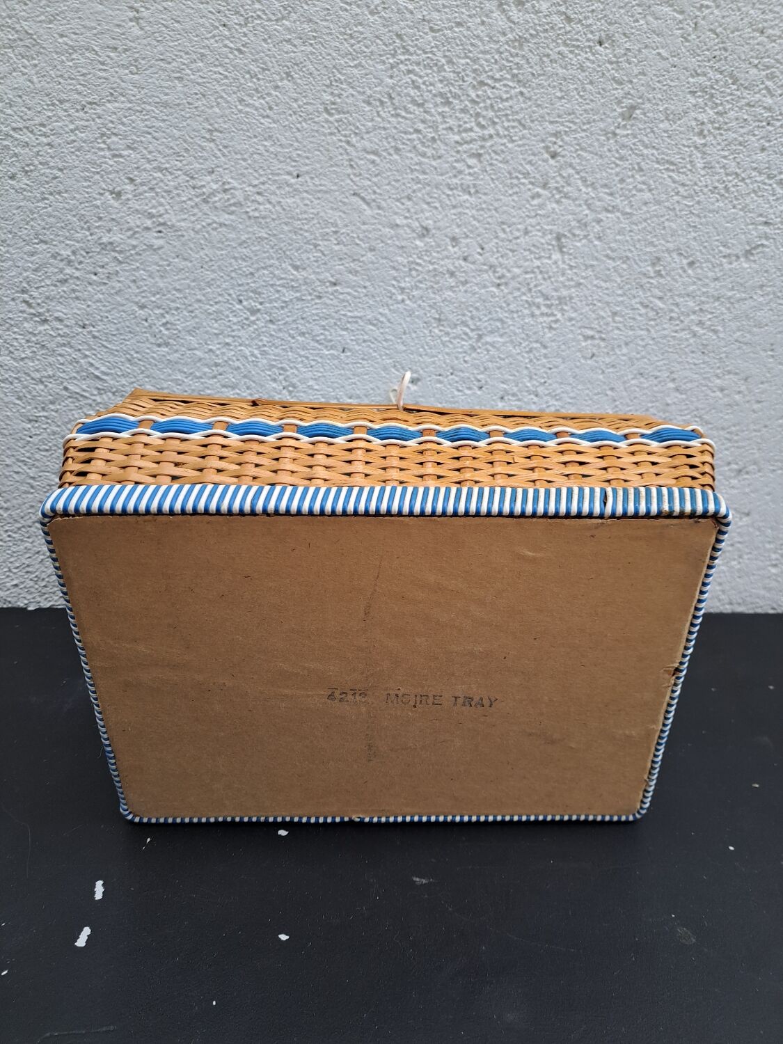 Wicker sewing box