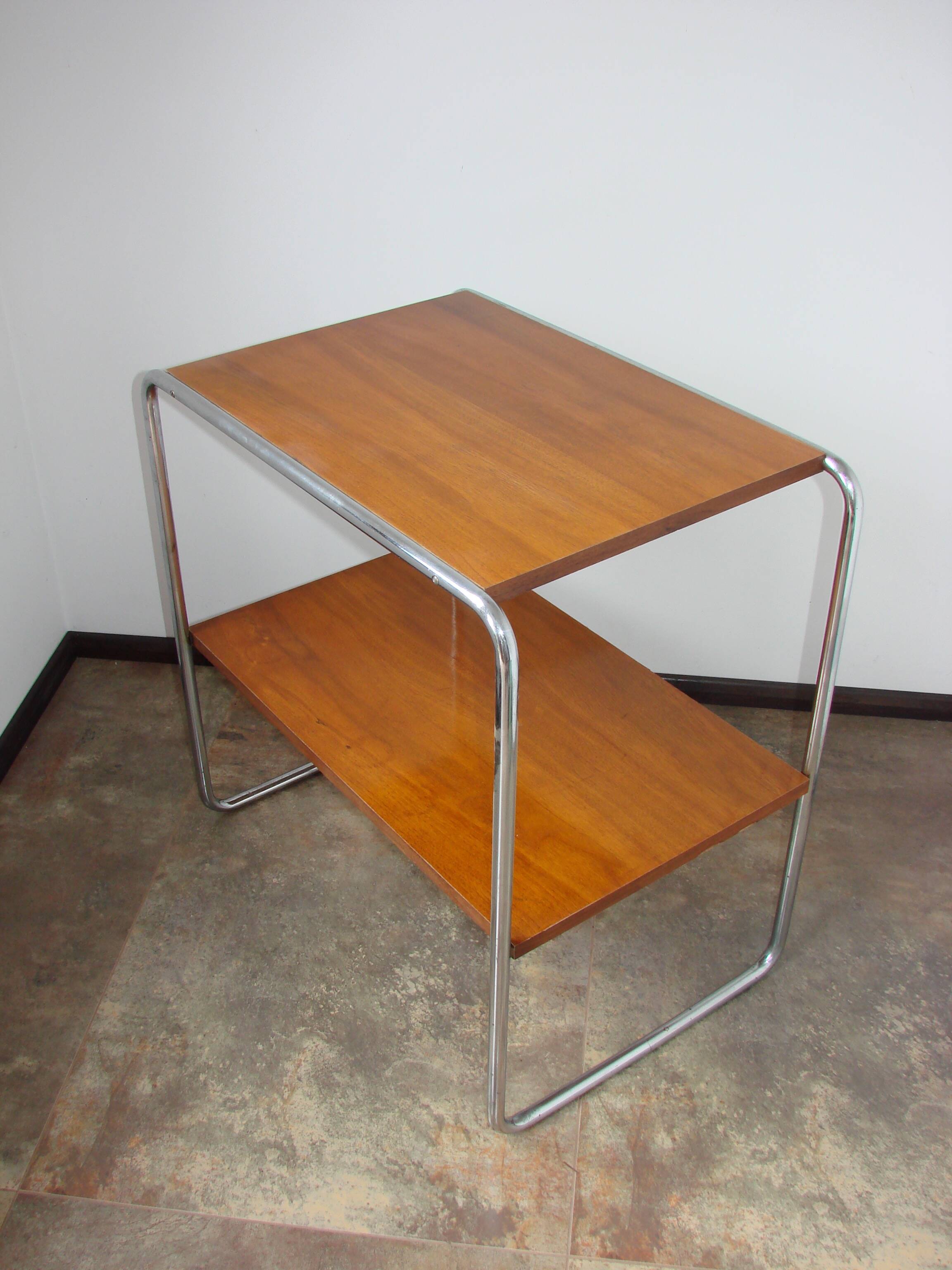 B12 side table by Marcel Breuer, Thonet, Czechoslovakia, 1930s, Bauhaus