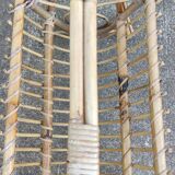 Vintage rattan magazine door