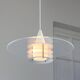 Scandinavian Duett Plexiglas and Metal Pendant Lamp from Landskrona Sweden