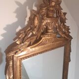 18th century pedimented mirror