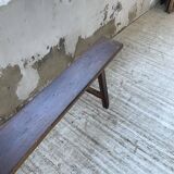 Solid oak bench 230 cm