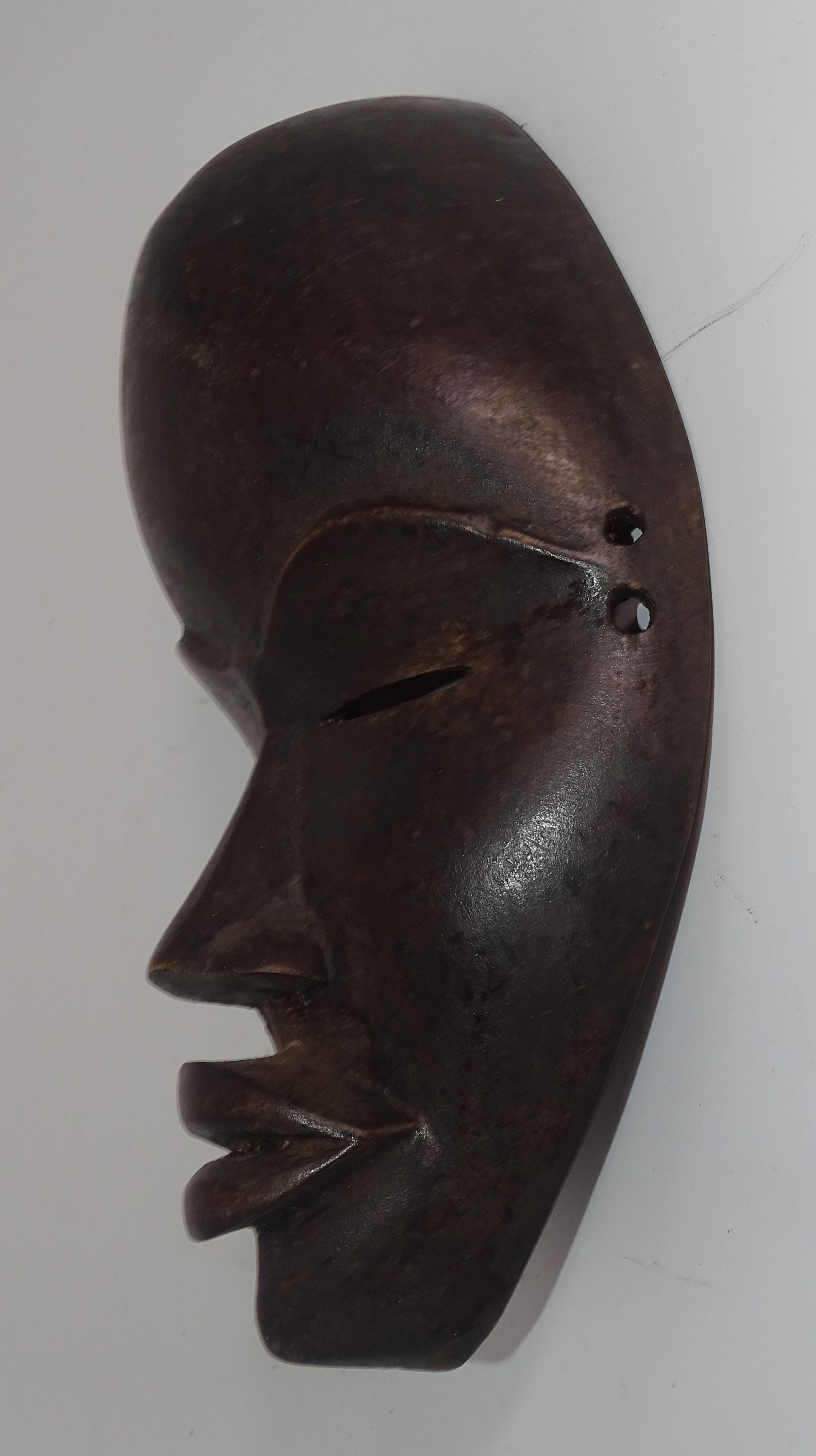 Dan Mask - Black Patina Wood - Ivory Coast, Jean Redor Collection