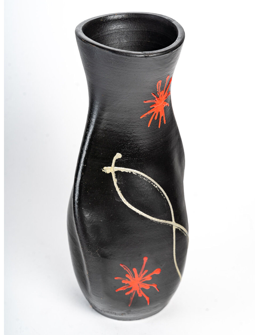 Painted terracotta vase, design 1950-1960