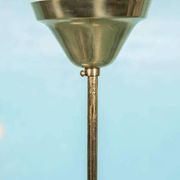1950s Swedish mid-century suspension, vintage opaline lamp.