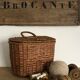 Old woven wicker basket