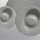 Set 2 hermetic jars white opal glass