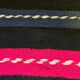 Romanian vintage carpet with stripes, made by hand in wool