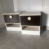 Pair of Prisunic bedside tables 1970