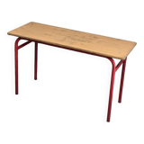 Bureau double deux places d'écolier 1970