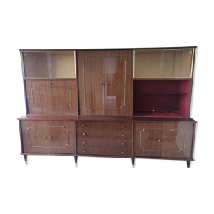 Bibliothèque en bois d'acajou