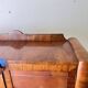 Original Art Deco Figured Walnut Display Cabinet Cabriole Legs 1930s