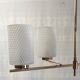 Modernist chandelier 4 lights in golden brass - 50s/60s