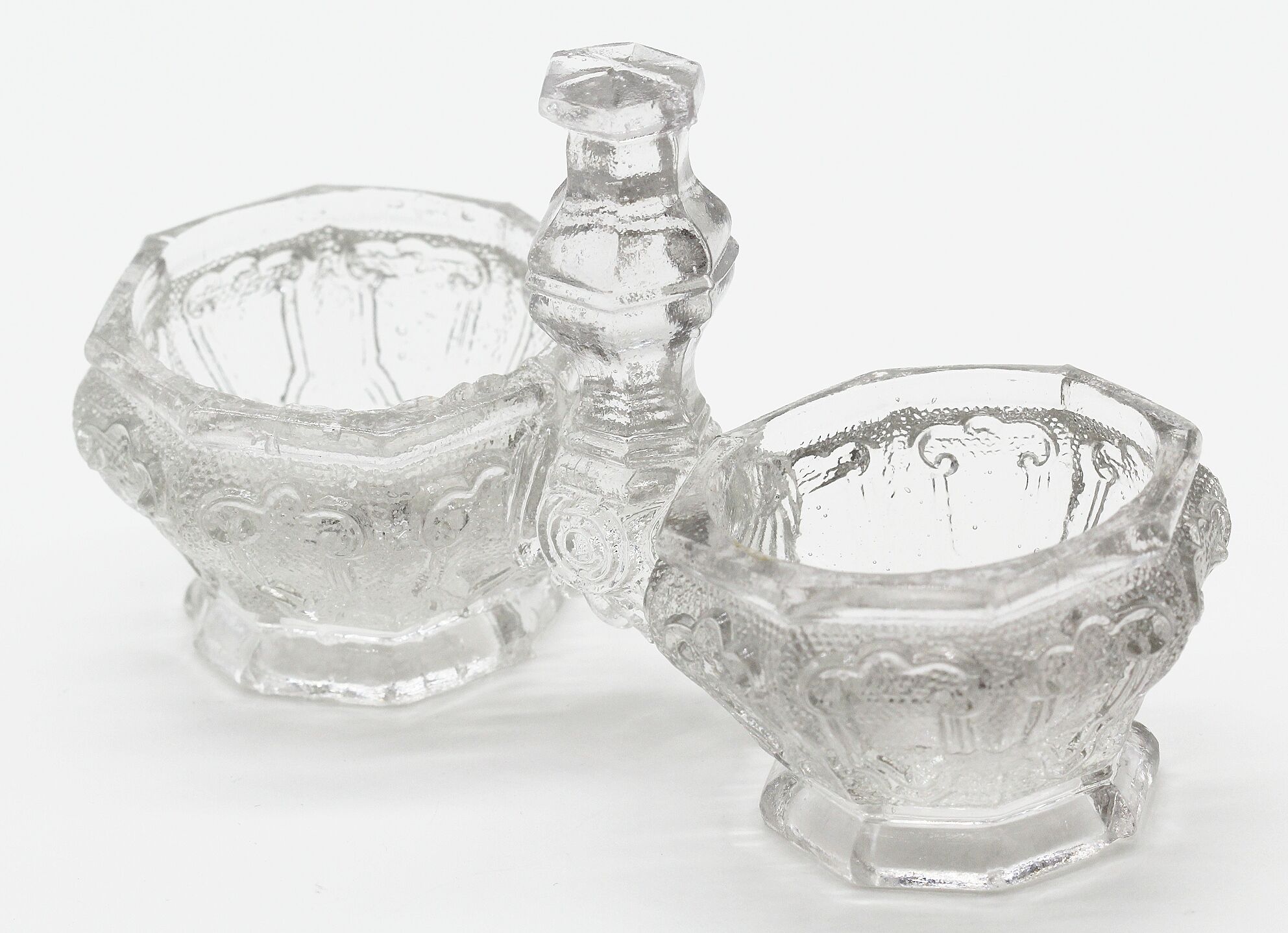 Vintage pressed glass salt shaker