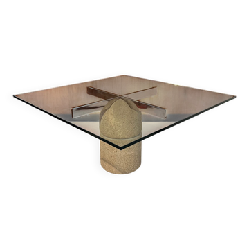 Large Paracarro table, design by G. Offredi for Saporiti 🇮🇹 no