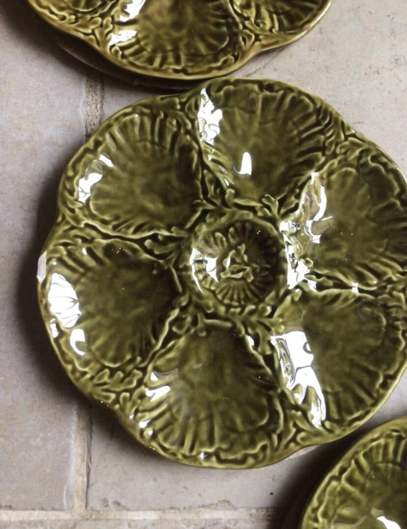 Gien oyster plate