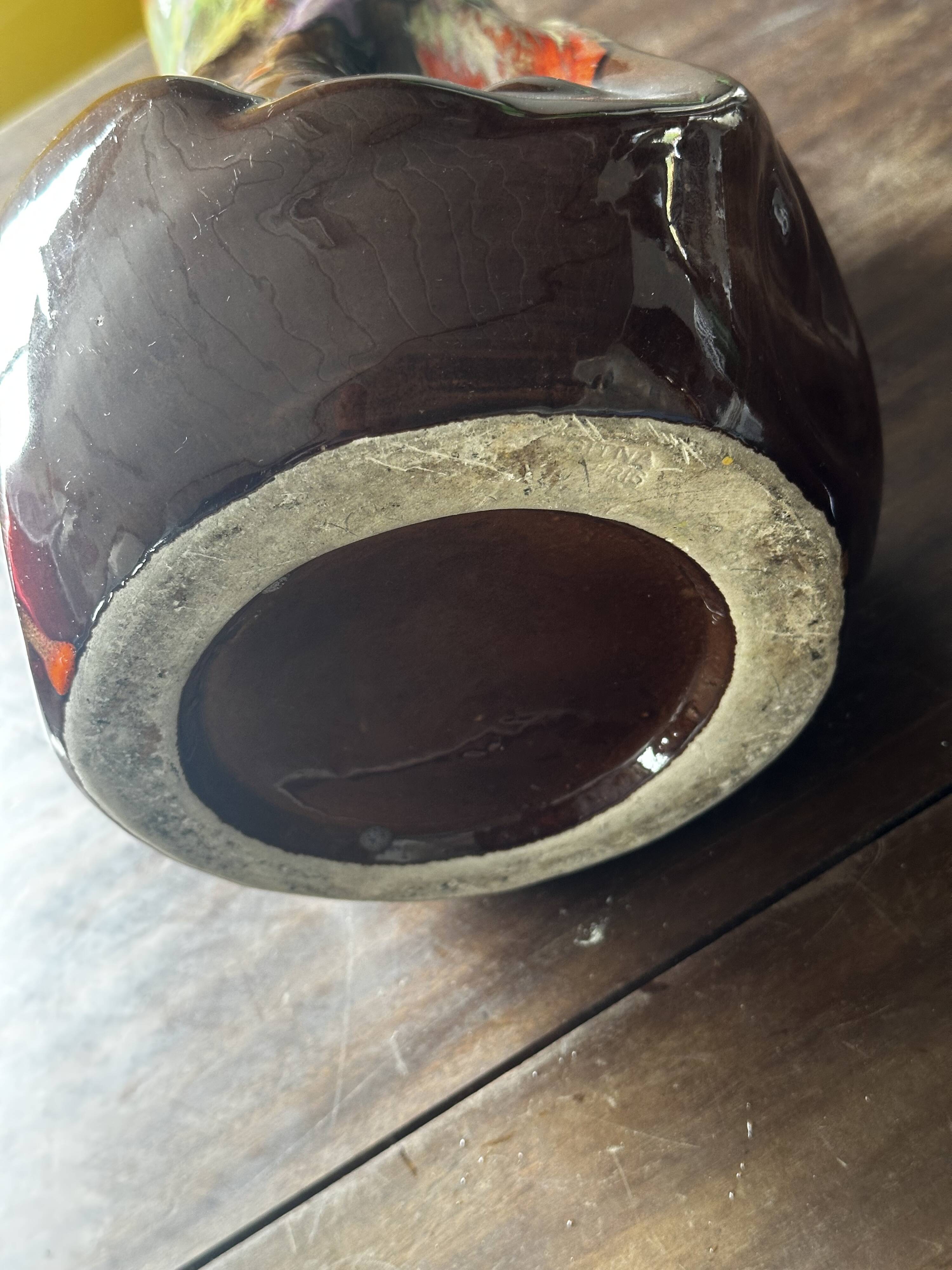 Vintage Vallauris Glazed Ceramic Pitcher, 30 cm High