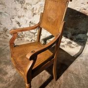 Antique French barber's chair, early 1900s