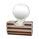 Hairdresser from the 70s in vintage teak deisgn