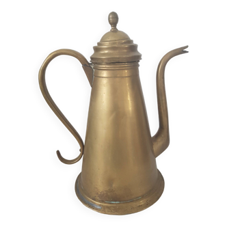 Old brass pitcher