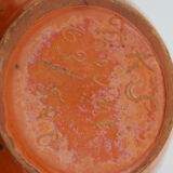 Vase ceramic Alsatian, flower pattern