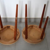 Pair baumann stools to cover
