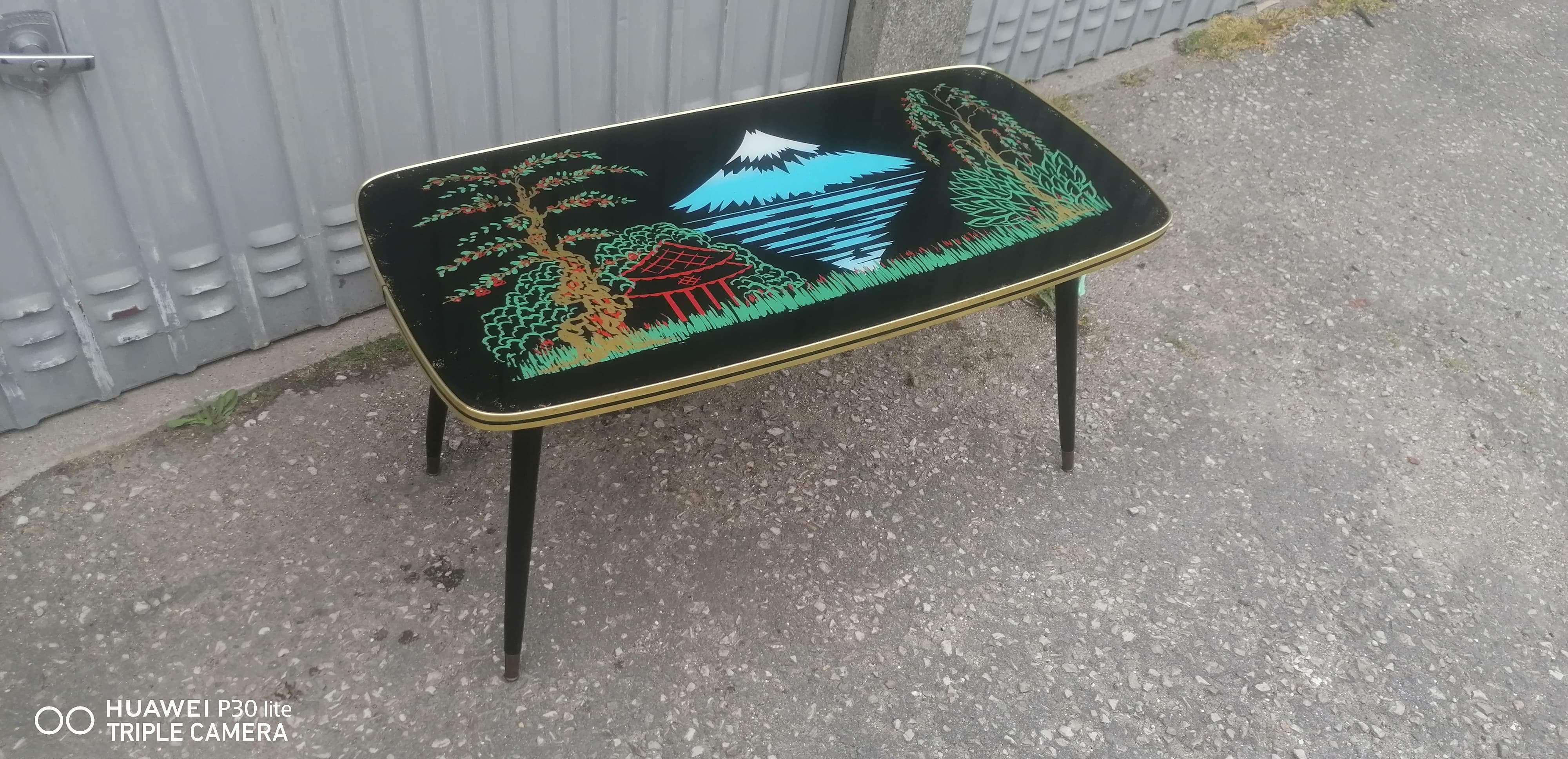 Former black coffee table