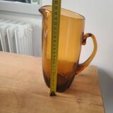 Amber orangeade set - 1 pitcher - 6 glasses - 2 small glasses