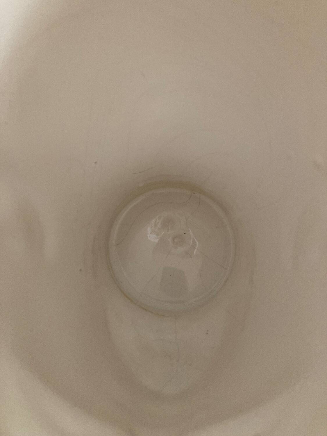 Vintage white ceramic face-shaped vase or planter