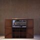Vintage walnut bar/sideboard, Germany 1980s