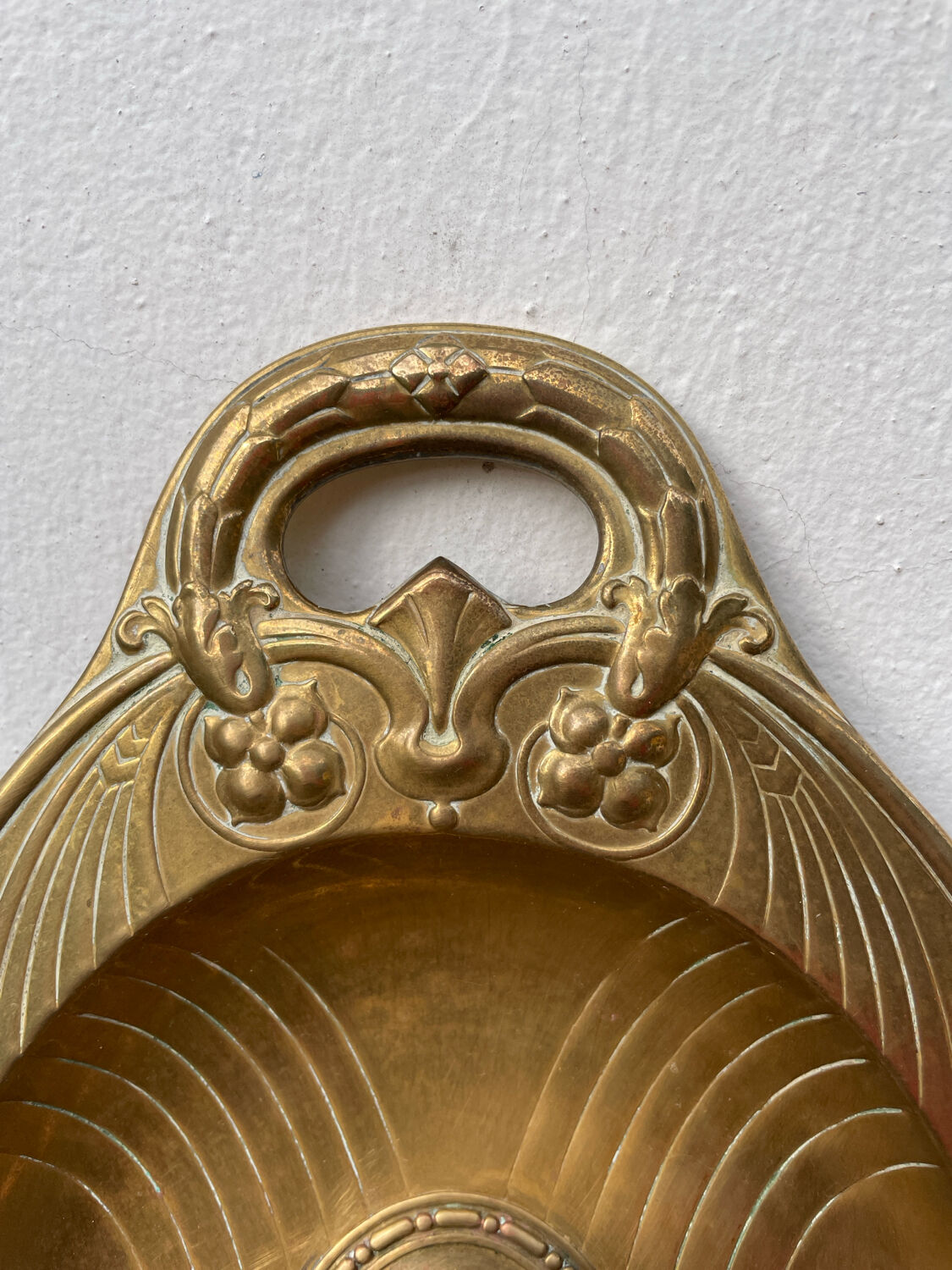 Art Deco oval silver-plated metal dish