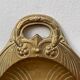 Art Deco oval silver-plated metal dish