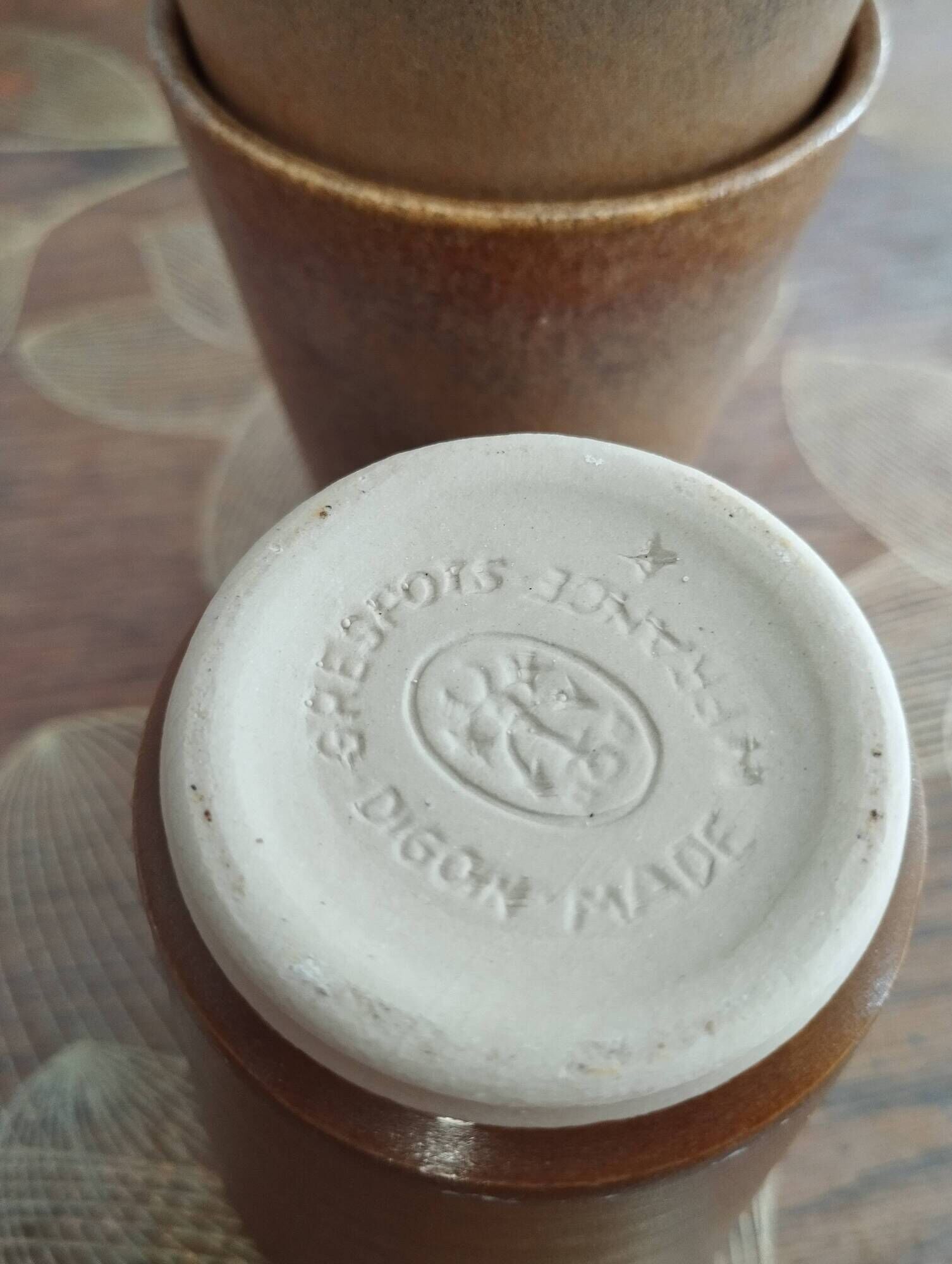Set of stoneware dishes