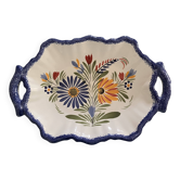 Earthenware dish signed Henriot Quimper