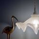 Vintage frosted glass lampshade pendant light