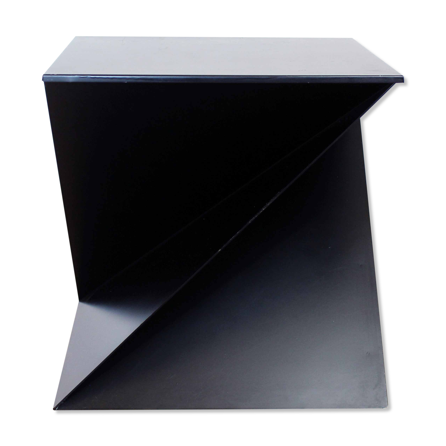 Table basse bout de canapé "origami" 1980