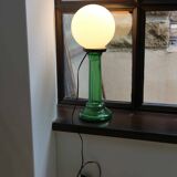 Upcycled opaline lamp