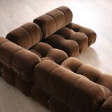 Camaleonda Sofa In Brown Corduroy By Mario Bellini For C&B Italia 1969