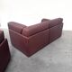 Brown leather modular sofa by De Sede; DS76, 1970s (straight or angle)