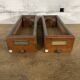 Lot de 2 tiroirs anciens en bois