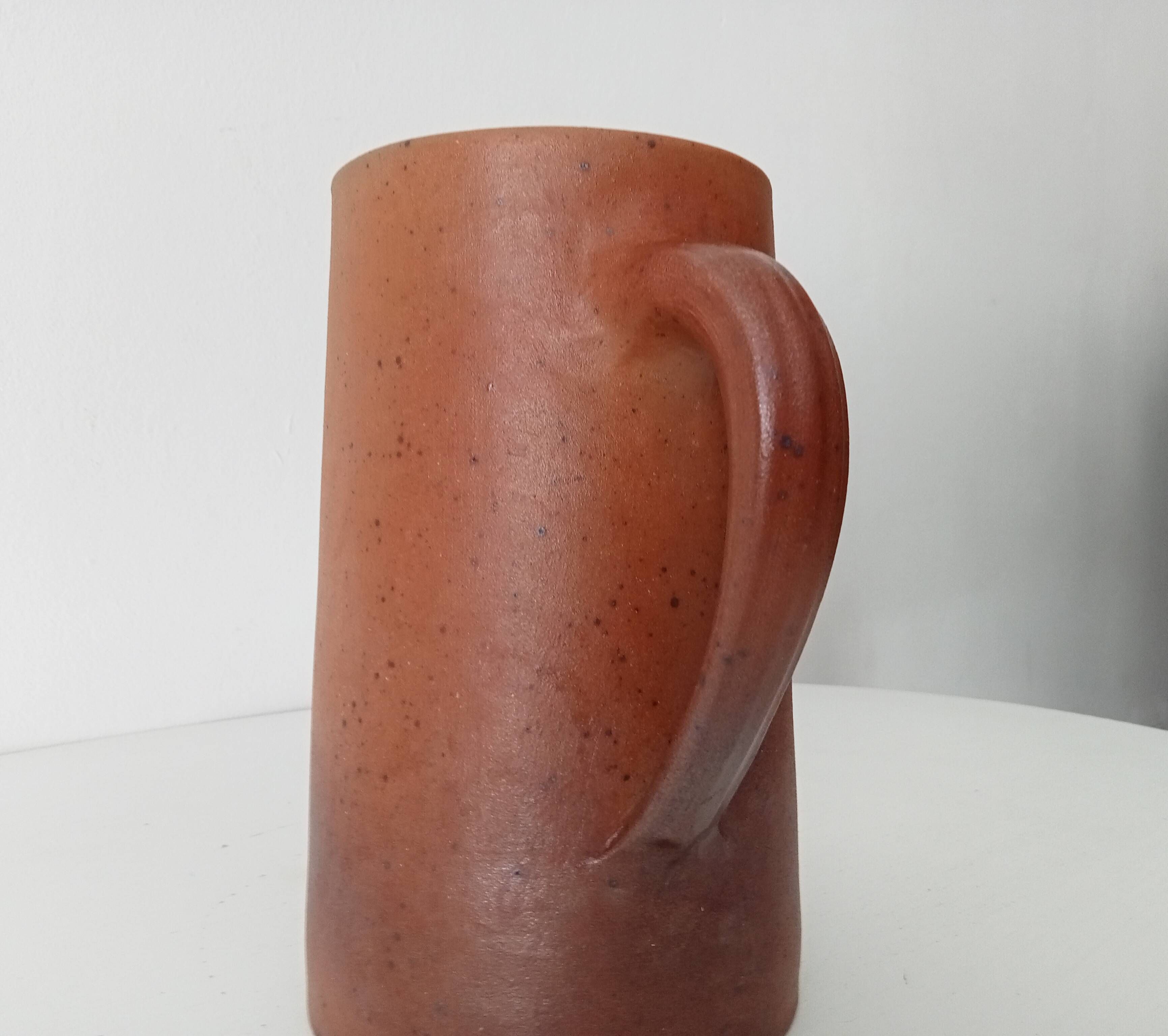 Antique stoneware pitcher