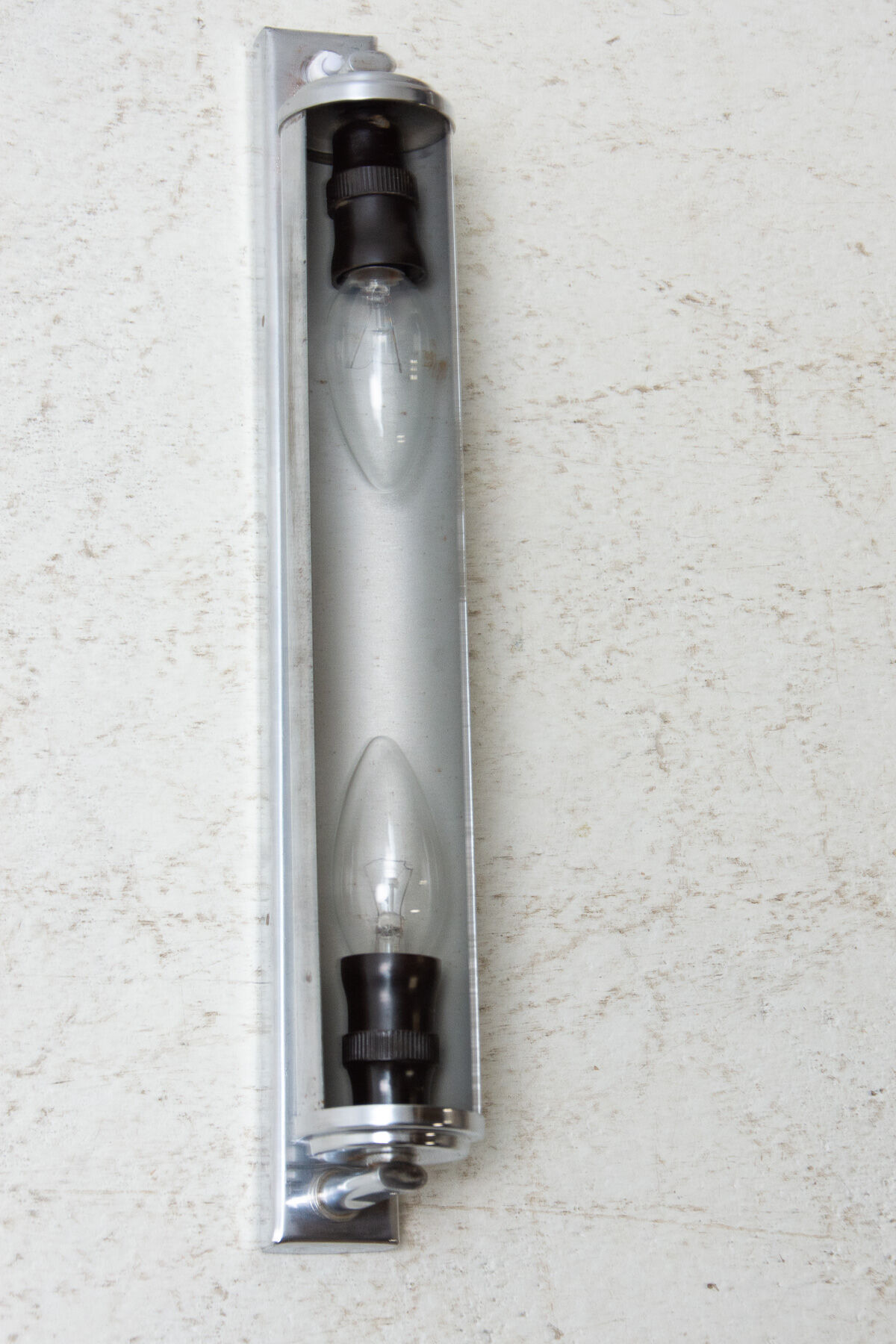 Bauhaus chromium plated wall lamp for Napako, 1940