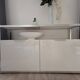 White base buffet with 2 doors - Ligne Roset – Dedicato model by Didier Gomez